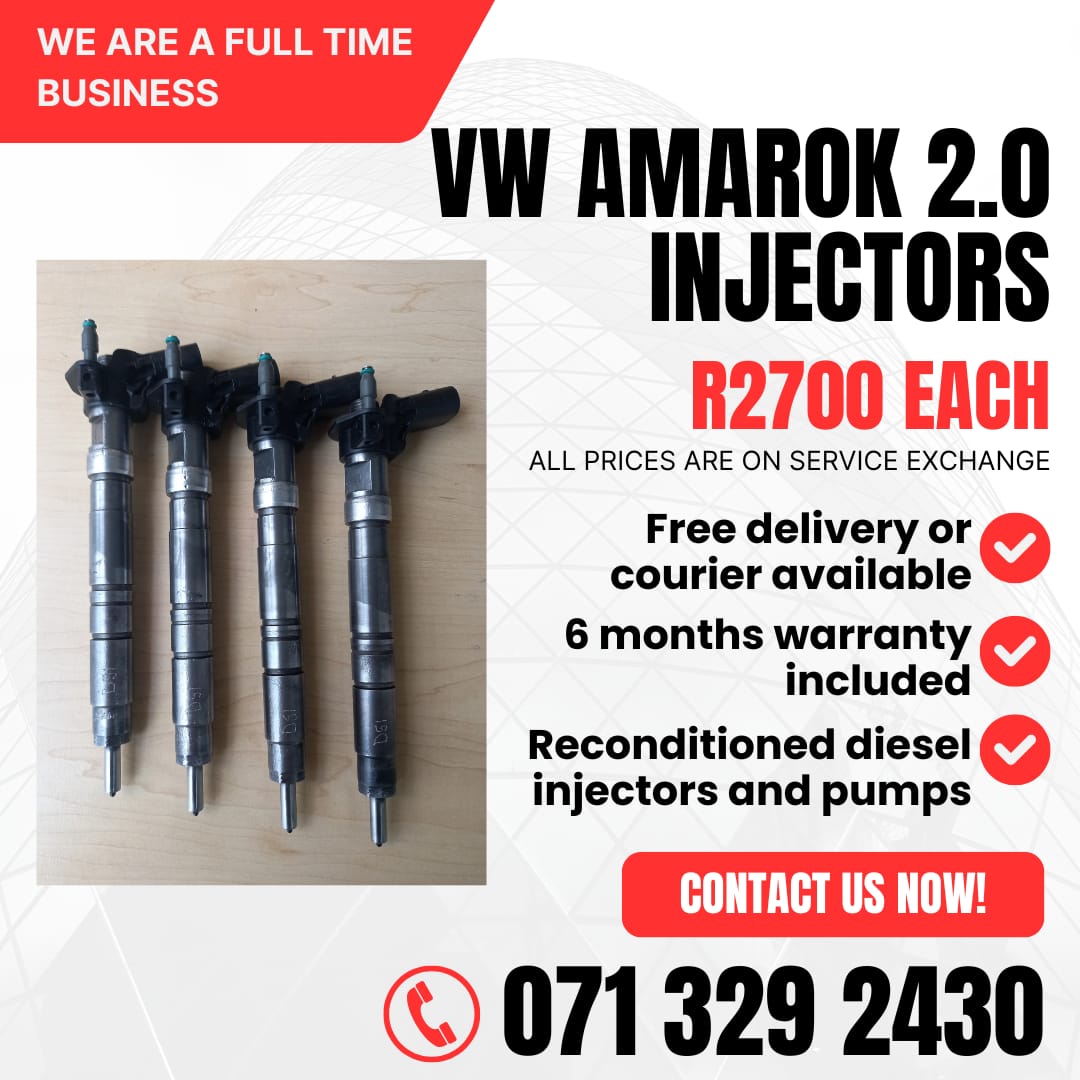 VW AMAROK 2.0 INJECTORS FOR SALE WITH WARRANTY INCLUDED - Private Seller VW AMAROK 2.0 INJECTORS FOR SALE WITH WARRANTY INCLUDED - Private Seller
