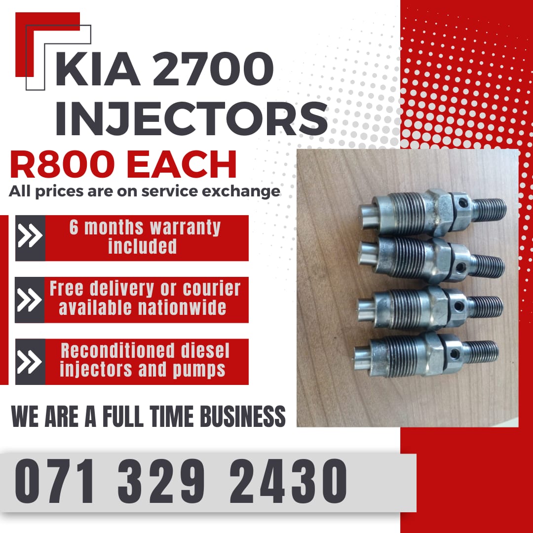 Kia 2700 ININJECTORS FOR SALE WITH WARRANTY INCLUDED - Private Seller Kia 2700 ININJECTORS FOR SALE WITH WARRANTY INCLUDED - Private Seller