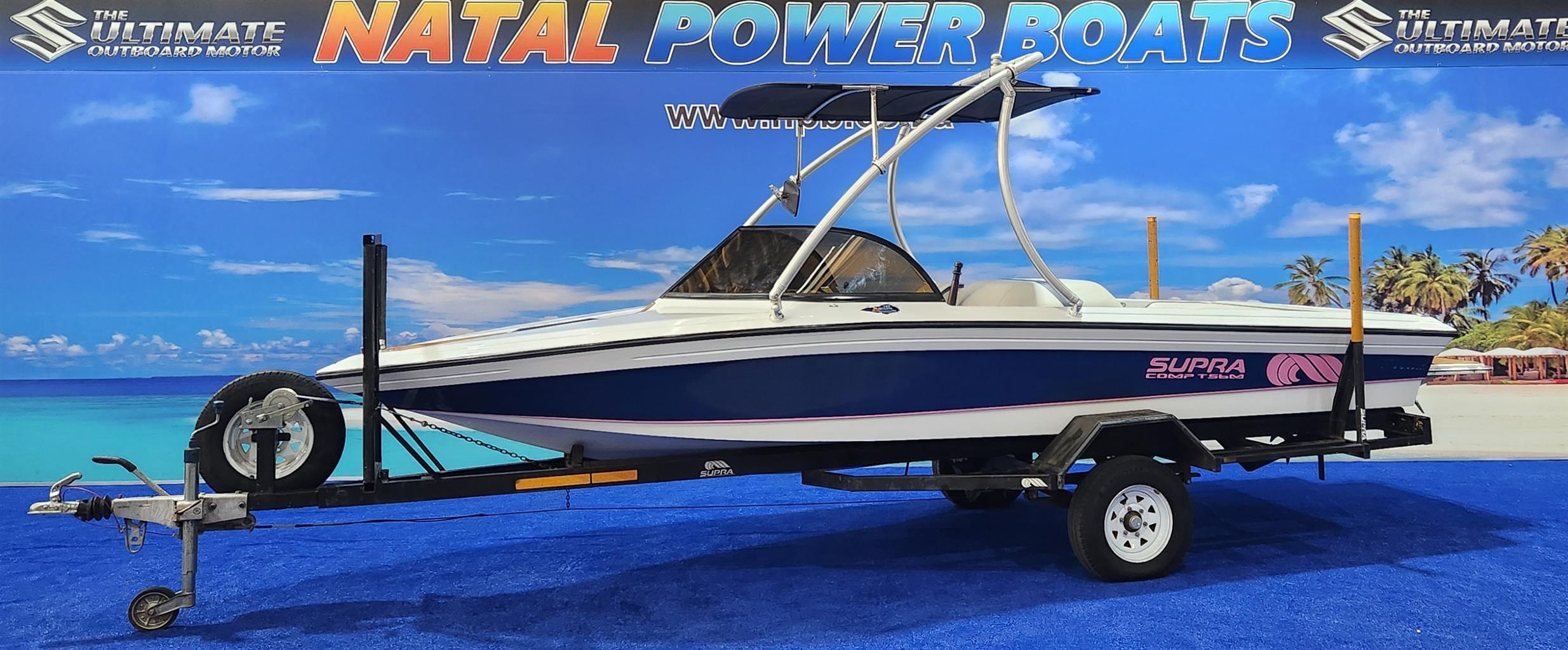 SUPRA 20 FT ON TRAILER 5.7 L FORD V 8