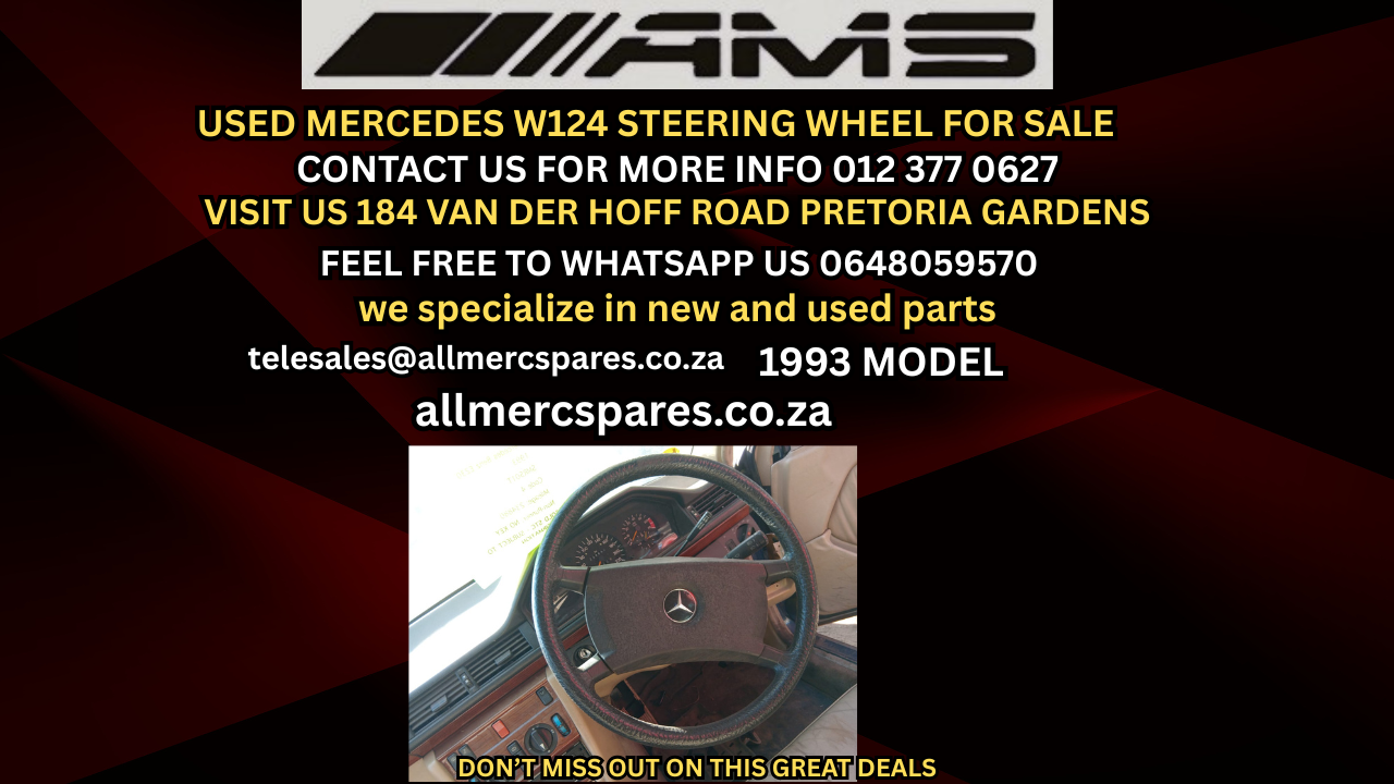 USED MERCEDES W124 STEERING WHEEL FOR SALE