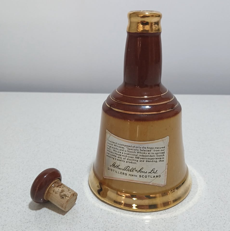 Bells Old Scotch Whisky ceramic decanter by Wade ceramics.