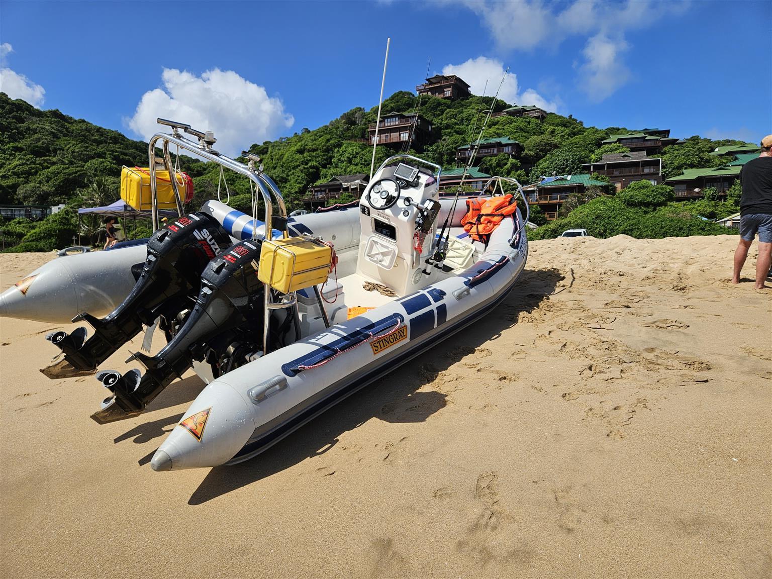 Stingray 5,6m Sea Raider inflatable boat.