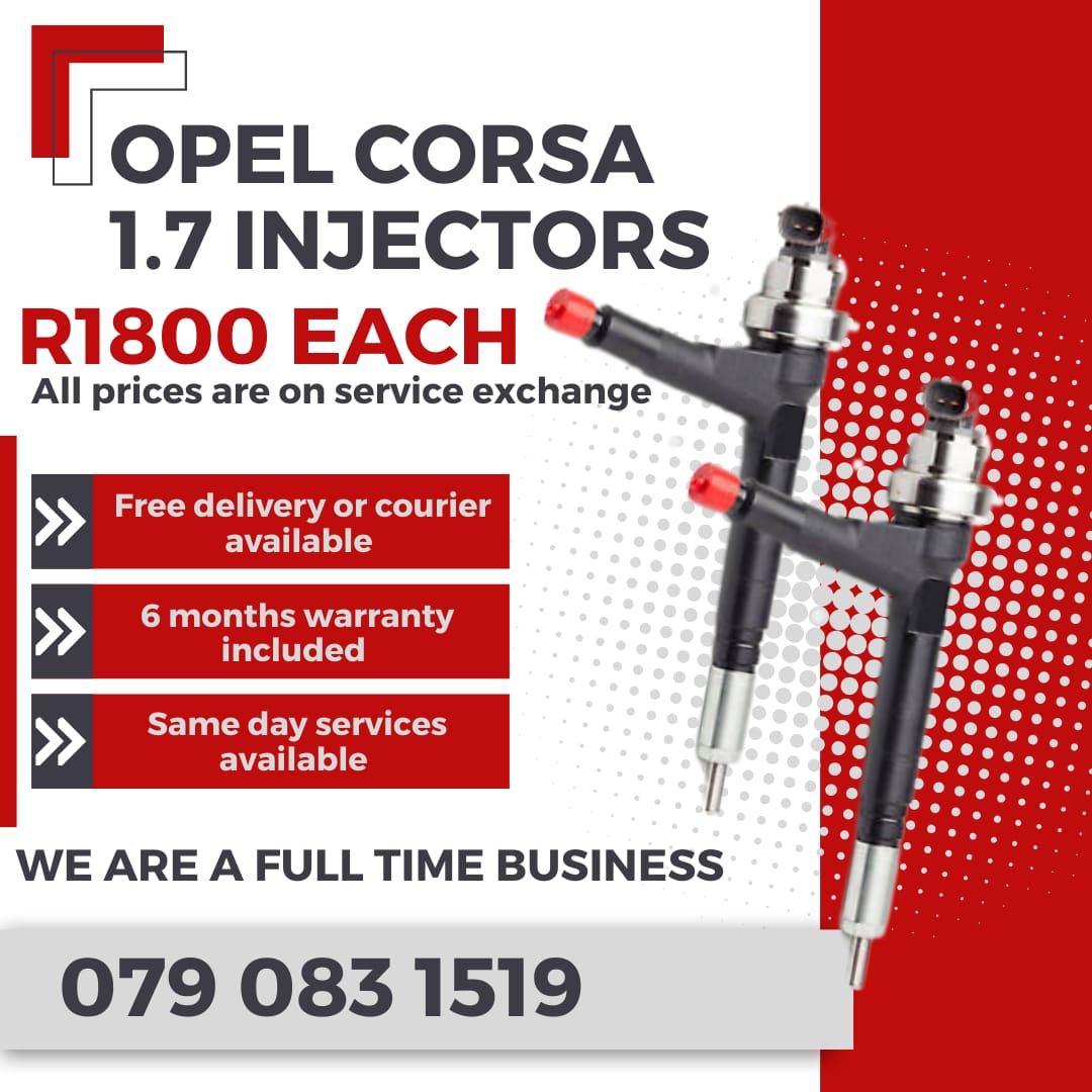 OPEL CORSA 1.7 INJECTORS FOR SALE WITH WARRANTY - Private Seller OPEL CORSA 1.7 INJECTORS FOR SALE WITH WARRANTY - Private Seller