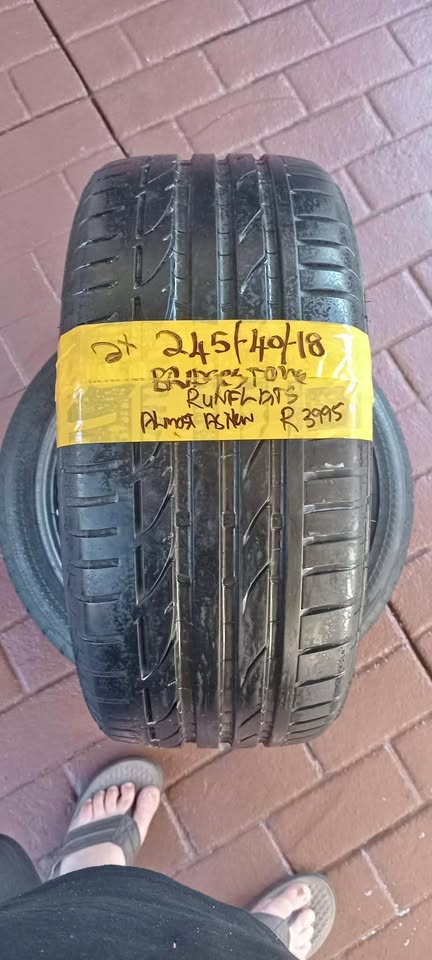 2x 18 inch Runflats for BMW