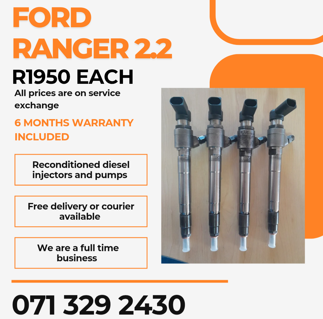 FORD RANGER 2.2 INJECTORS FOR SALE WITH WARRANTY INCLUDED - Private Seller FORD RANGER 2.2 INJECTORS FOR SALE WITH WARRANTY INCLUDED - Private Seller