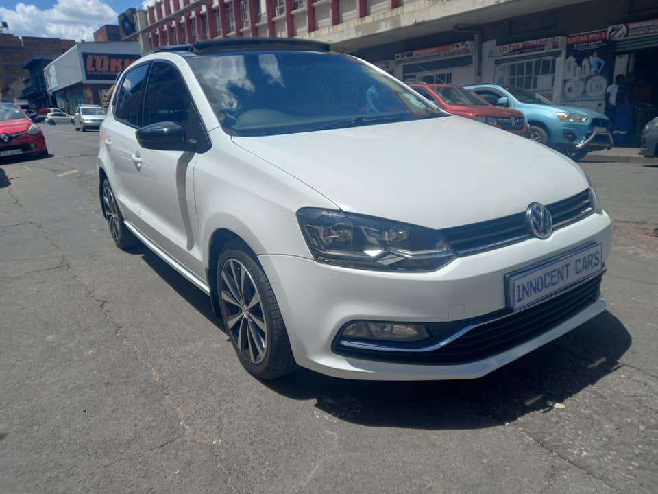 2016 VW POLO 1.2 TSI HIGHLINE PETROL, AUTOMATIC DSG, WHITE COLOUR, MILEAGE