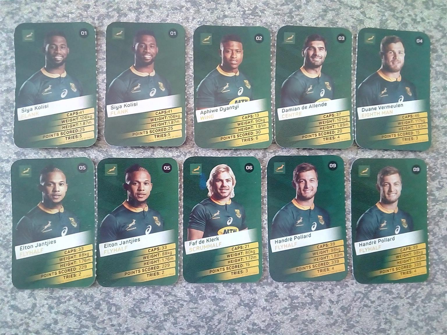 PICK 'N PAY SUPER CARDS: SPRINGBOKS MEN'S AND WOMEN'S RUGBY TEAMS