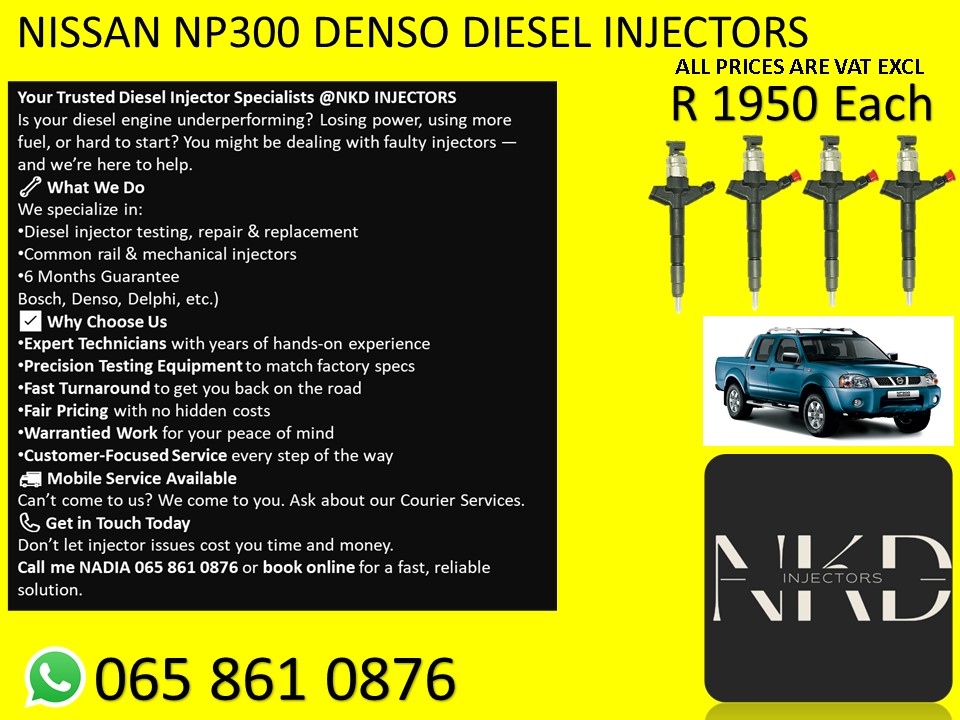 NISSAN NP300 DIESEL INJECTORS FOR SALE ON EXCHANGE OR RECON - Private Seller NISSAN NP300 DIESEL INJECTORS FOR SALE ON EXCHANGE OR RECON - Private Seller
