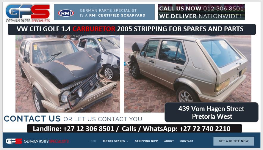 VW Citi Golf 1.4 Carburetor 2005 used spares and used parts for sale - Private Seller VW Citi Golf 1.4 Carburetor 2005 used spares and used parts for sale - Private Seller