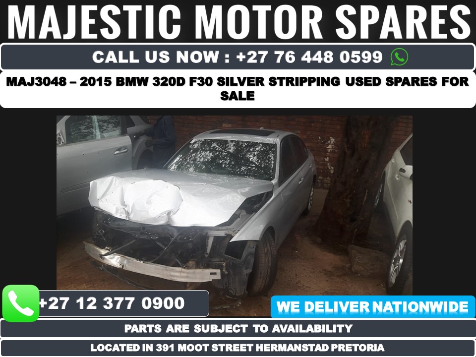 2015 BMW 320D F30 spares used – Silver in colour 2015 BMW 320D F30 spares used – Silver in colour
