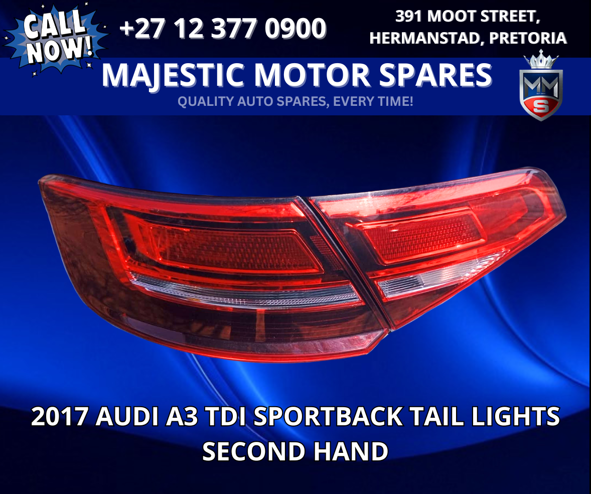 2017 Audi A3 TDI Sportback Tail Lights (Second Hand) for Sale - Private Seller