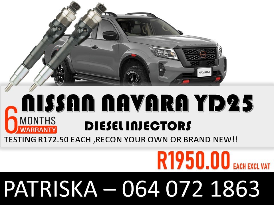 INJECTORS FOR NISSAN NAVARA YD25 FOR SALE - Private Seller INJECTORS FOR NISSAN NAVARA YD25 FOR SALE - Private Seller