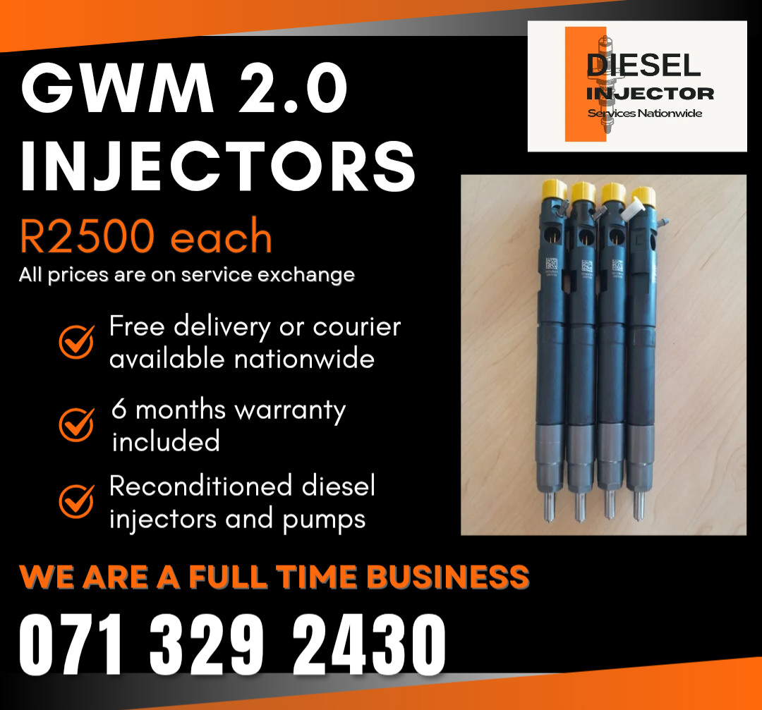 GWM 2.0 INJECTORS FOR SALE WITH WARRANTY - Private Seller GWM 2.0 INJECTORS FOR SALE WITH WARRANTY - Private Seller