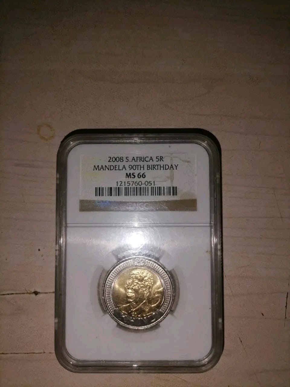 Nelson Mandela R5 birthday coin Nelson Mandela R5 birthday coin