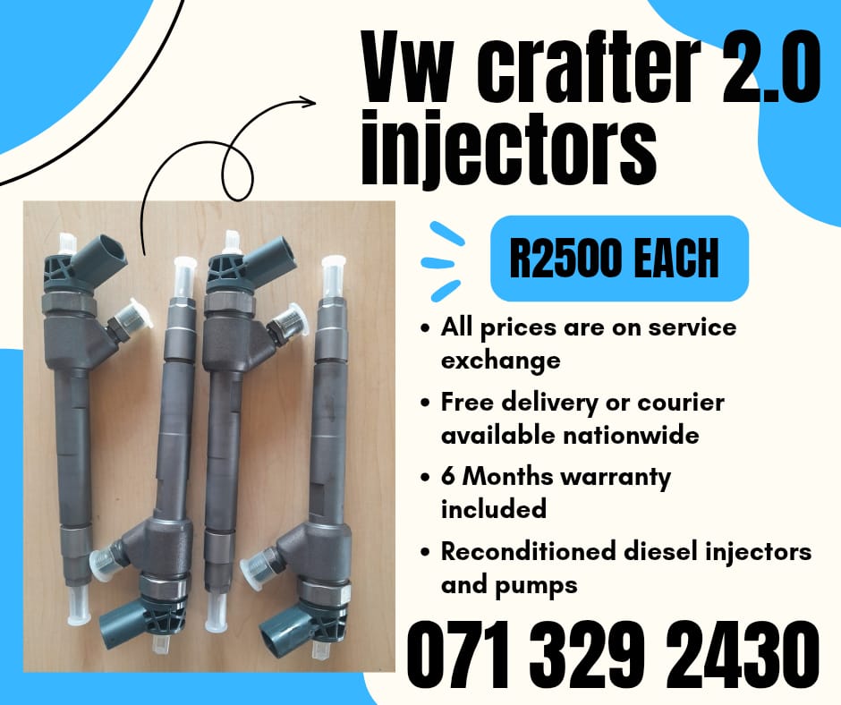 VW CRAFTER 2.0 INJECTORS FOR SALE WITH WARRANTY INCLUDED - Private Seller VW CRAFTER 2.0 INJECTORS FOR SALE WITH WARRANTY INCLUDED - Private Seller
