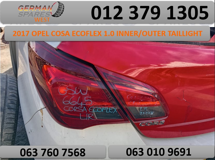 Opel Corsa Ecoflex 1.0 2017 USED Inner/Outer Taillight for sale - Private Seller Opel Corsa Ecoflex 1.0 2017 USED Inner/Outer Taillight for sale - Private Seller