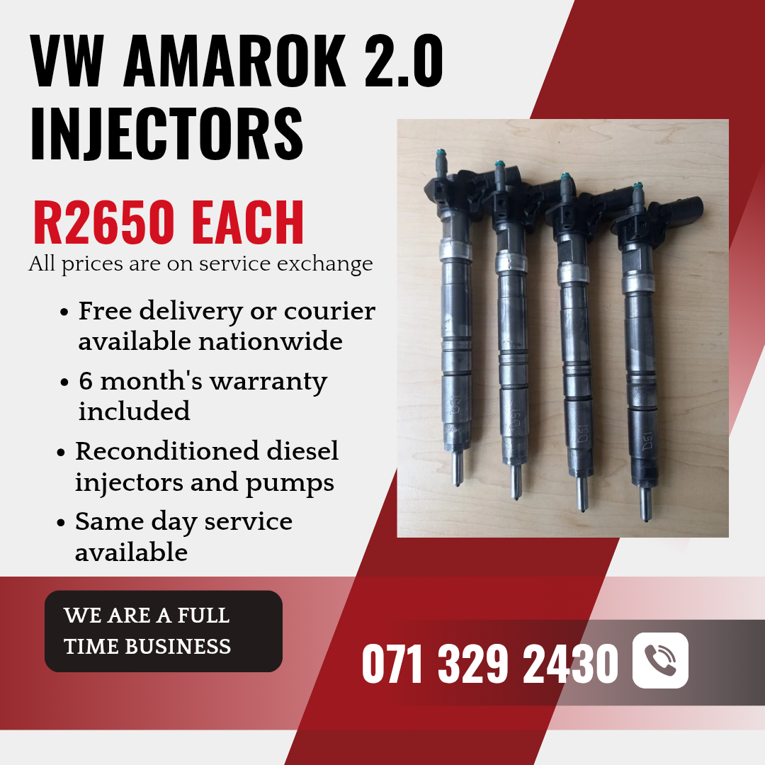 VW AMAROK 2.0 INJECTORS FOR SALE WITH WARRANTY - Private Seller VW AMAROK 2.0 INJECTORS FOR SALE WITH WARRANTY - Private Seller