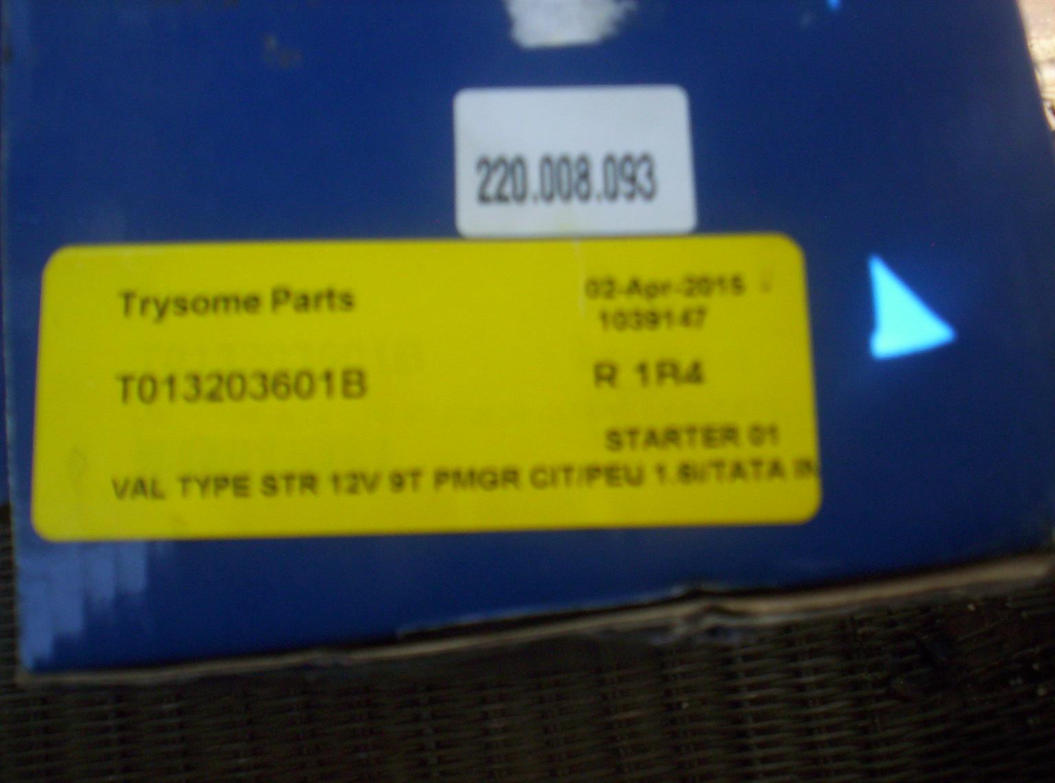 Citroen C3 / Berlingo Starter Motor - Private Seller