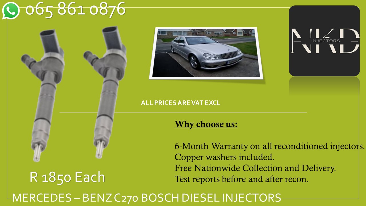 MERCEDES C220 DIESEL INJECTORS FOR SALE ON EXCHANGE OR RECON 065 861 0876 - Private Seller MERCEDES C220 DIESEL INJECTORS FOR SALE ON EXCHANGE OR RECON 065 861 0876 - Private Seller