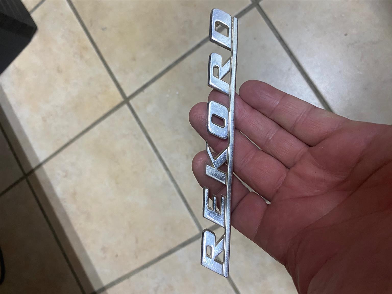 Opel record badge cast aluminium emblem - Private Seller Opel record badge cast aluminium emblem - Private Seller
