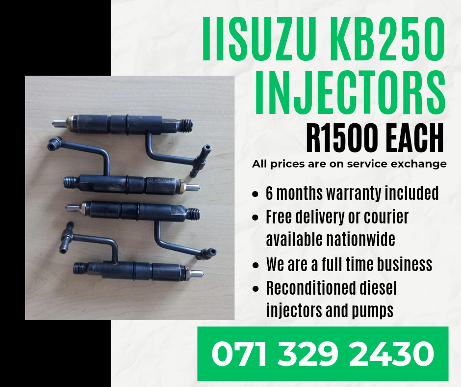 ISUZU KB250 INJECTORS FOR SALE WITH WARRANTY INCLUDED - Private Seller ISUZU KB250 INJECTORS FOR SALE WITH WARRANTY INCLUDED - Private Seller