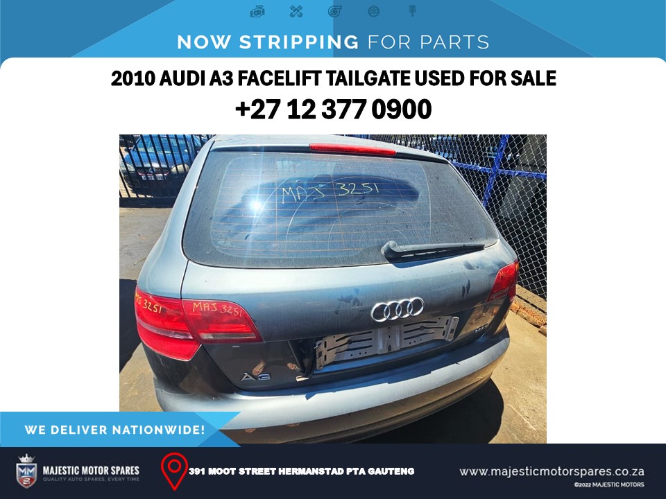 2010 Audi A3 Facelift Tailgate Used for Sale - Private Seller 2010 Audi A3 Facelift Tailgate Used for Sale - Private Seller