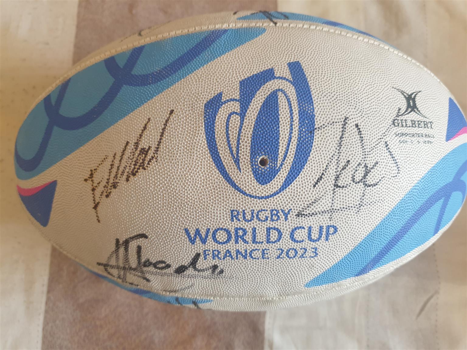 Rugby World cup 2023 ball signed by Springboks