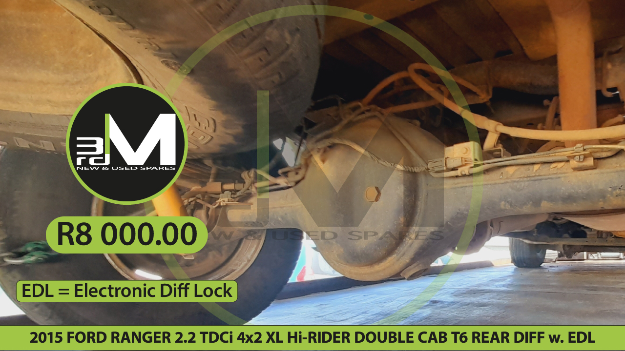 2015 FORD RANGER 2.2 TDCi 4x2 XL Hi-RIDER DOUBLE CAB T6 REAR DIFF w ...