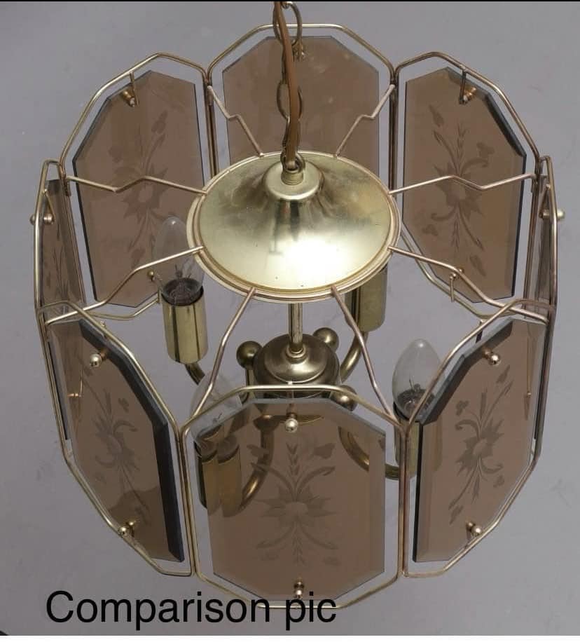Vintage: Glass chandelier