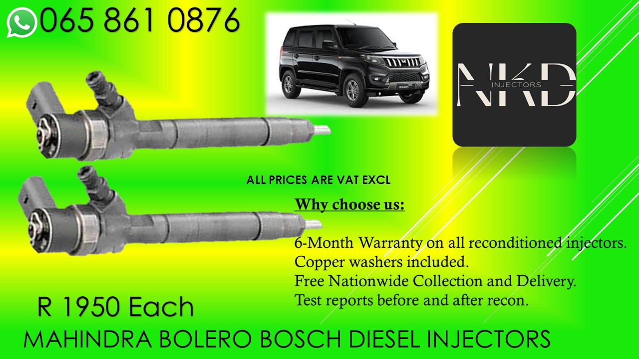 MAHINDRA BOLERO 2.2 DIESEL INJECTORS FOR SALE ON SERVICE EXCHANGE OR REFURBISH - Private Seller MAHINDRA BOLERO 2.2 DIESEL INJECTORS FOR SALE ON SERVICE EXCHANGE OR REFURBISH - Private Seller