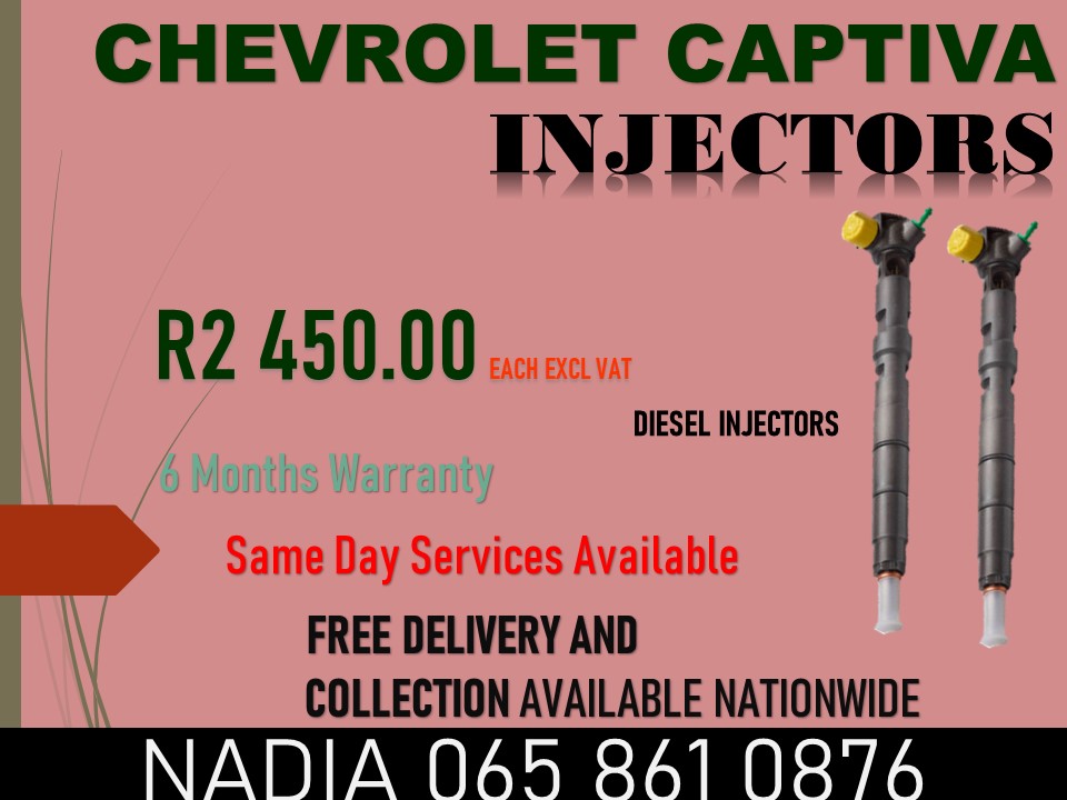 CHEVROLET CAPTIVA DIESEL INJECTORS FOR SALE - Private Seller CHEVROLET CAPTIVA DIESEL INJECTORS FOR SALE - Private Seller