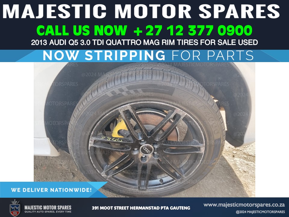 For Sale: Second-Hand Mag Rim and Tire for 2013 Audi Q5 3.0 TDI Quattro