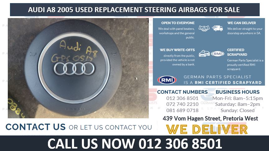 AUDI A8 2005 USED REPLACEMENT STEERING AIRBAGS FOR SALE - Private Seller AUDI A8 2005 USED REPLACEMENT STEERING AIRBAGS FOR SALE - Private Seller