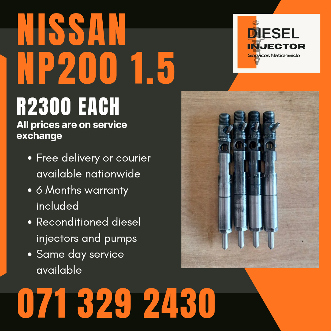 NISSAN NP200 1.5 INJECTORS FOR SALE WITH WARRANTY - Private Seller NISSAN NP200 1.5 INJECTORS FOR SALE WITH WARRANTY - Private Seller