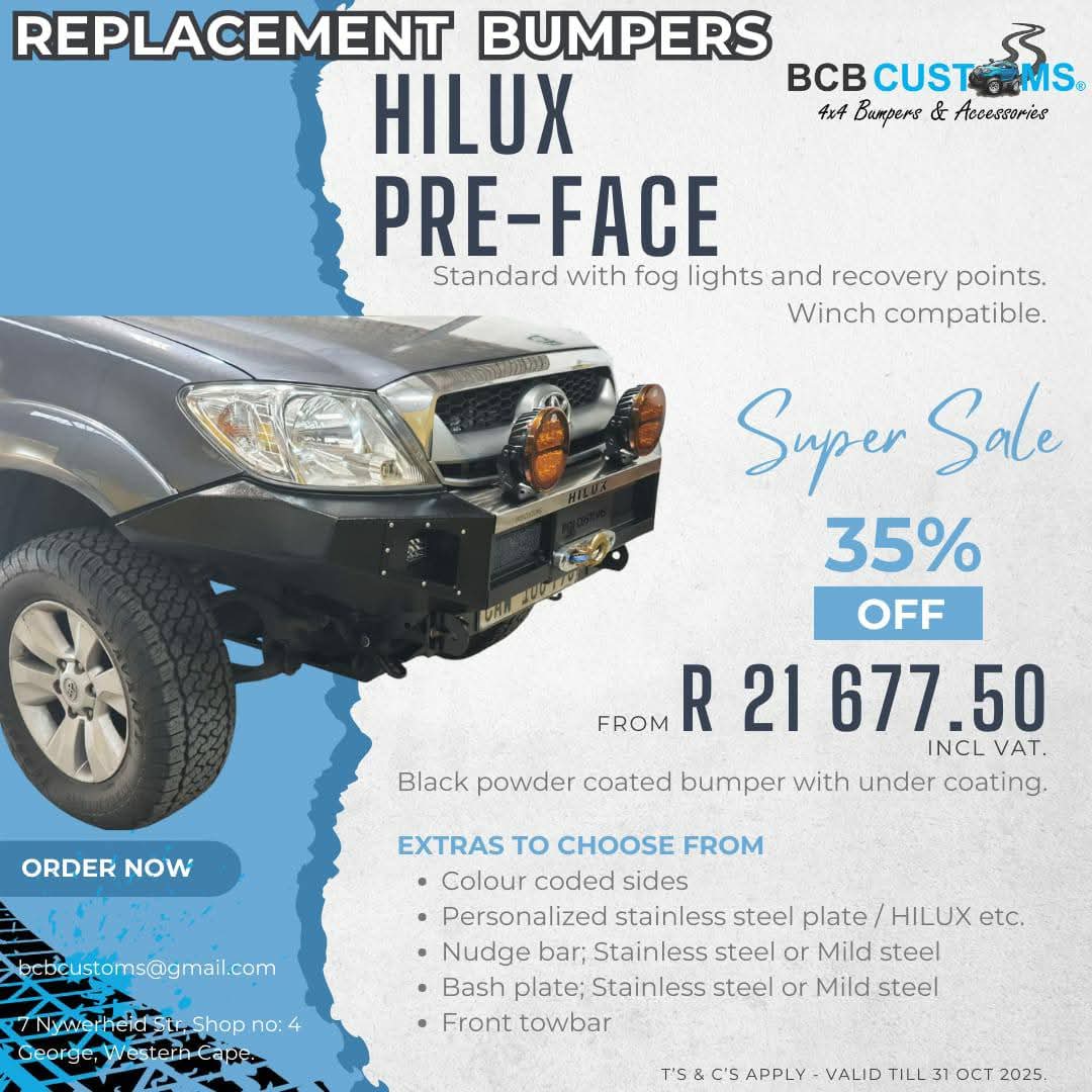 TOYOTA HILUX REPLACEMENT / OFF-ROAD STEEL BUMPER - Private Seller TOYOTA HILUX REPLACEMENT / OFF-ROAD STEEL BUMPER - Private Seller