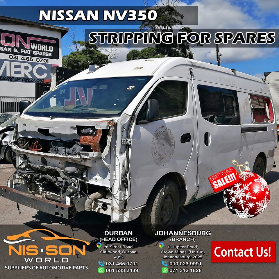 NISSAN NV350 STRIPPING FOR SPARES