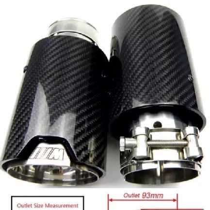 BMW carbon fibre exhaust pipe tips BMW carbon fibre exhaust pipe tips