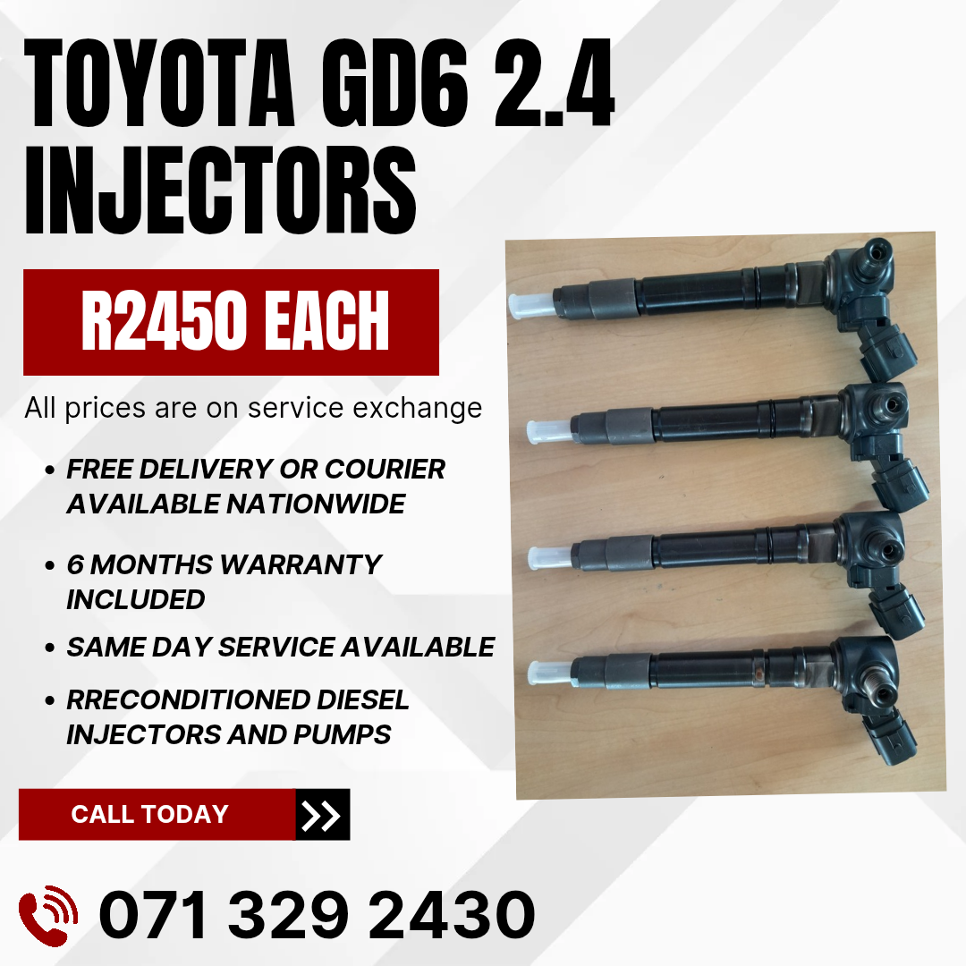 TOYOTA GD6 2.4 INJECTORS FOR SALE WITH - Private Seller TOYOTA GD6 2.4 INJECTORS FOR SALE WITH - Private Seller