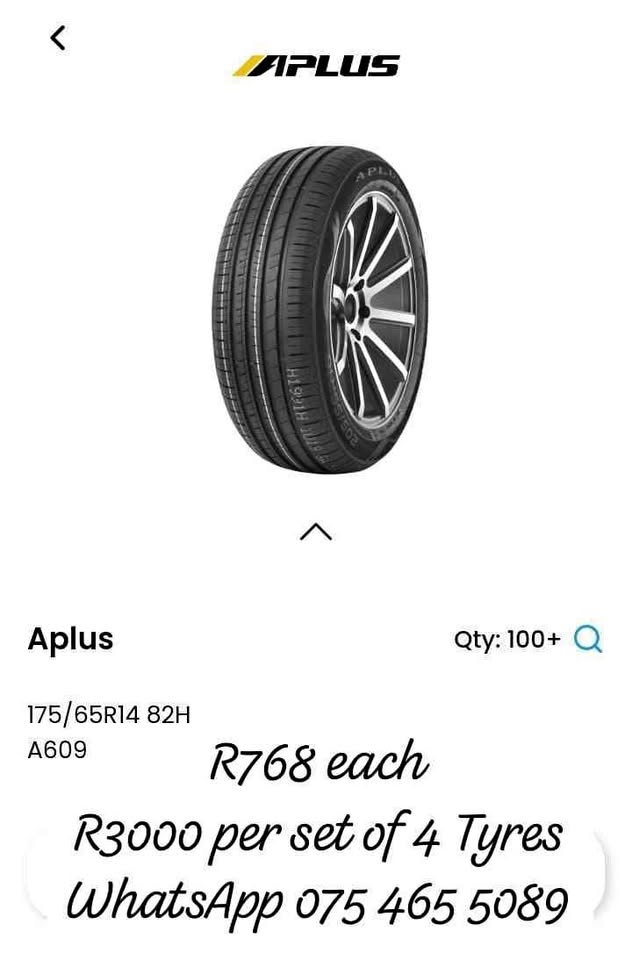 New 175/65R14 Aplus