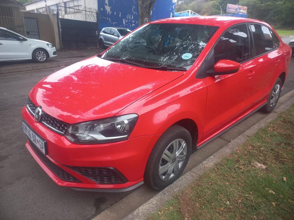 2023 VW POLO 6 SEDAN 1.4 PETROL, MANUAL, RED COLOR, MILEAGE MOTOR PLAN,