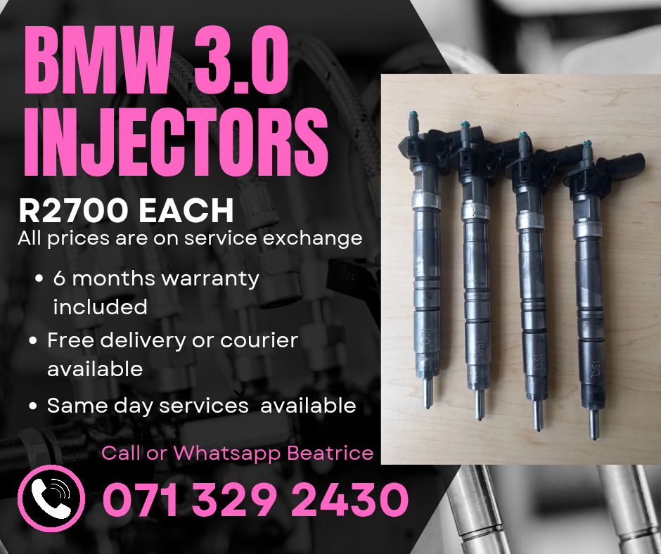 BMW 3.0 INJECTORS FOR SALE WITH WARRANTY ON