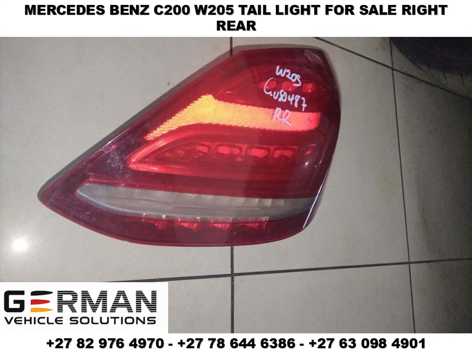 Mercedes Benz c180 c200 tail light for sale (right rear – w205 variant) - Private Seller Mercedes Benz c180 c200 tail light for sale (right rear – w205 variant) - Private Seller