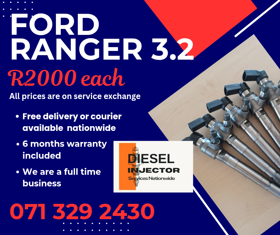 FORD RANGER 3.2 DIESEL INJECTORS FOR SALE WITH WARRANTY - Private Seller FORD RANGER 3.2 DIESEL INJECTORS FOR SALE WITH WARRANTY - Private Seller