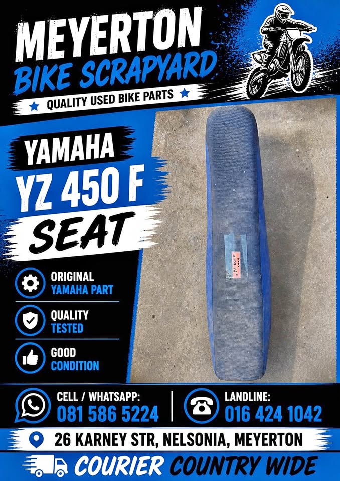 Yamaha YZ 450 F Seat. - Private Seller Yamaha YZ 450 F Seat. - Private Seller