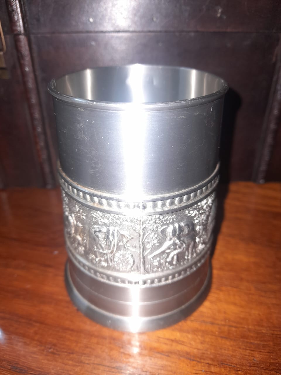 Taiwanese Pewter Decorative Beer Mug for Sale!