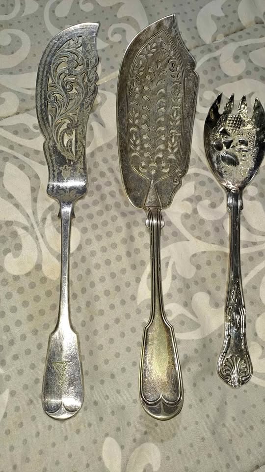 Antique cutlery not silver