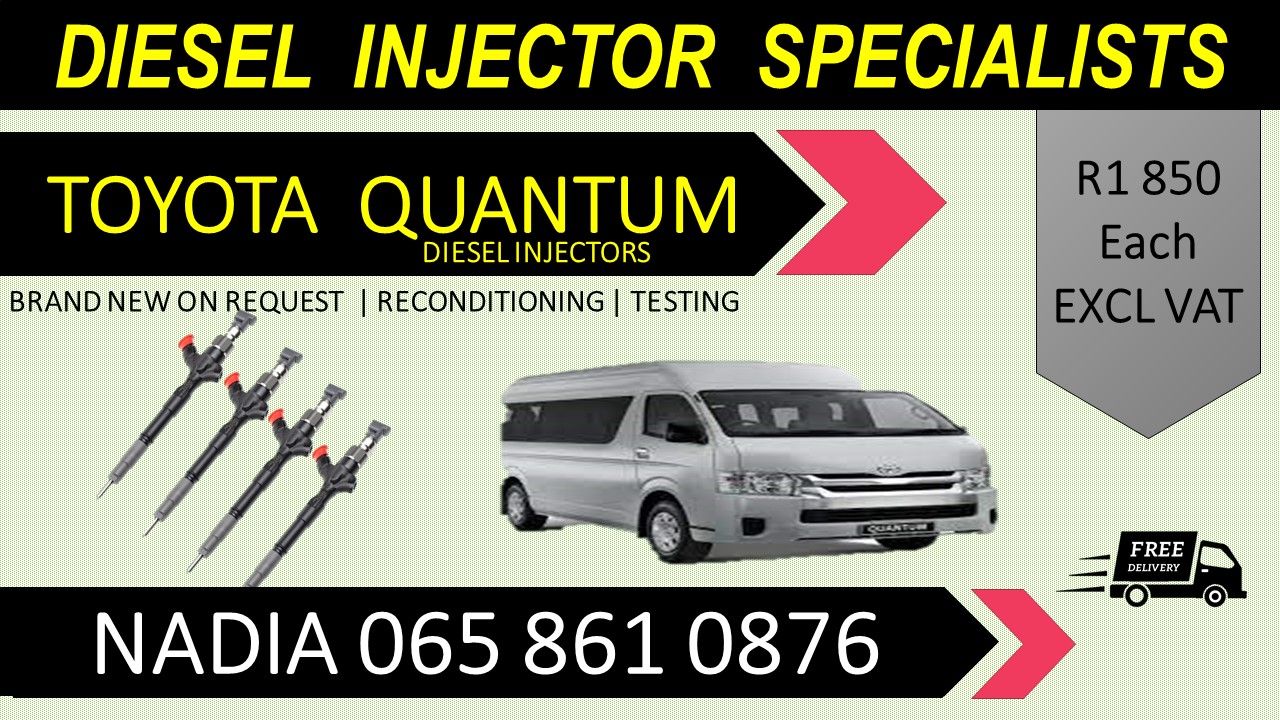 TOYOTA QUANTUM DIESEL INJECTORS FOR SALE - EXCELLENT CONDITION - Private Seller TOYOTA QUANTUM DIESEL INJECTORS FOR SALE - EXCELLENT CONDITION - Private Seller