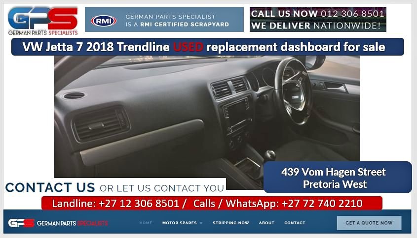VW Jetta 7 2018 Trendline used replacement dashboard for sale - Private Seller VW Jetta 7 2018 Trendline used replacement dashboard for sale - Private Seller