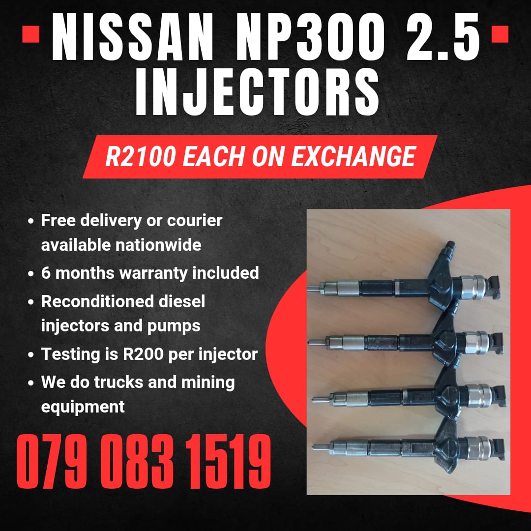 NISSAN NP300 2.5 INJECTORS FOR SALE WITH WARRANTY - Private Seller NISSAN NP300 2.5 INJECTORS FOR SALE WITH WARRANTY - Private Seller
