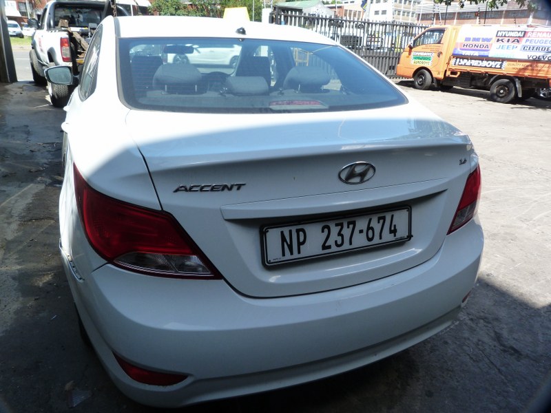 Hyundai Accent 1.6 GL Motion Manual White - 2019 STRIPPING FOR SPARES - Private Seller Hyundai Accent 1.6 GL Motion Manual White - 2019 STRIPPING FOR SPARES - Private Seller